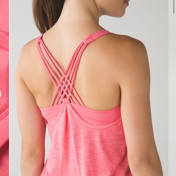 lululemon athletica Tops - Lululemon Sunset Salutation Tank
Heathered Pink Lemonade / Pink Lemonade, size 4